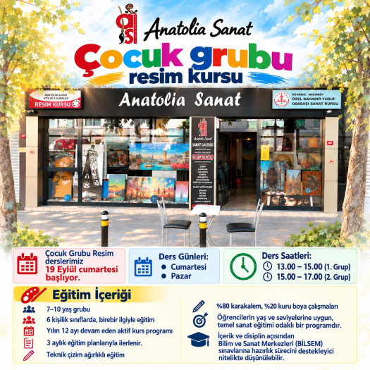 SITEBASLIK 2026 Çocuk Grubu Resim Kurslarımız 19 Eylül cumartesi başlıyor 